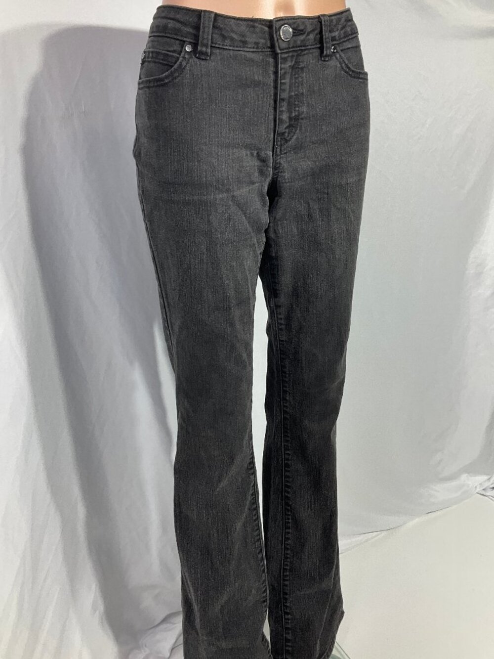 Jennifer Lopez Sz 8 Bootcut Black Jeans Womensn Denim 31.5" Inseam